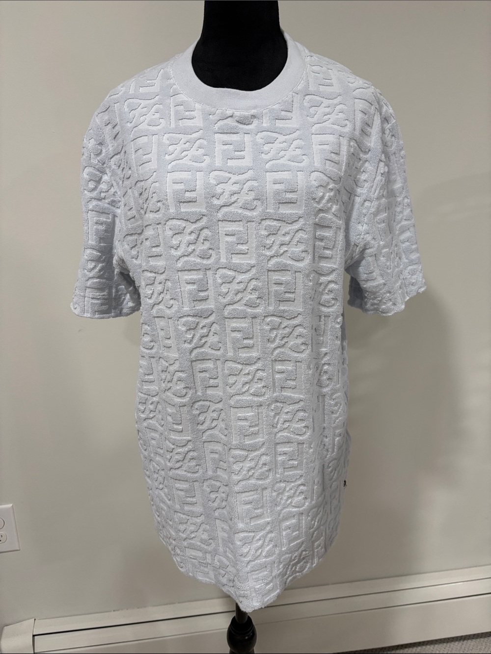 Fendi Light Blue Terry Tunic SZ S
